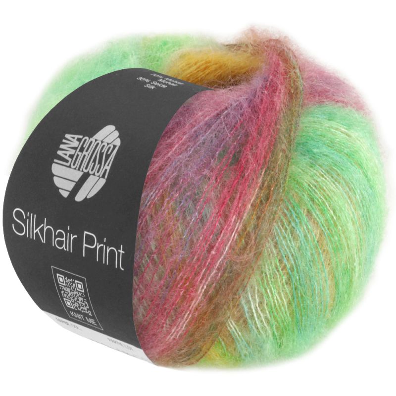 421 = Senfgelb/Grün/Jade/Türkis/Beere/Violett (silkhair print aktion)