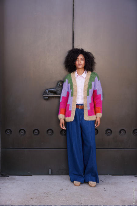 Anleitung Nr. 18997 Cardigan aus Mohair di Gio