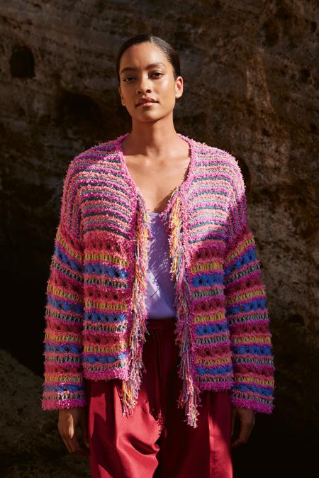 Anleitung Nr. 19446 Jacke aus Frizzante, Filo Lurex, Per Fortuna & Tessera