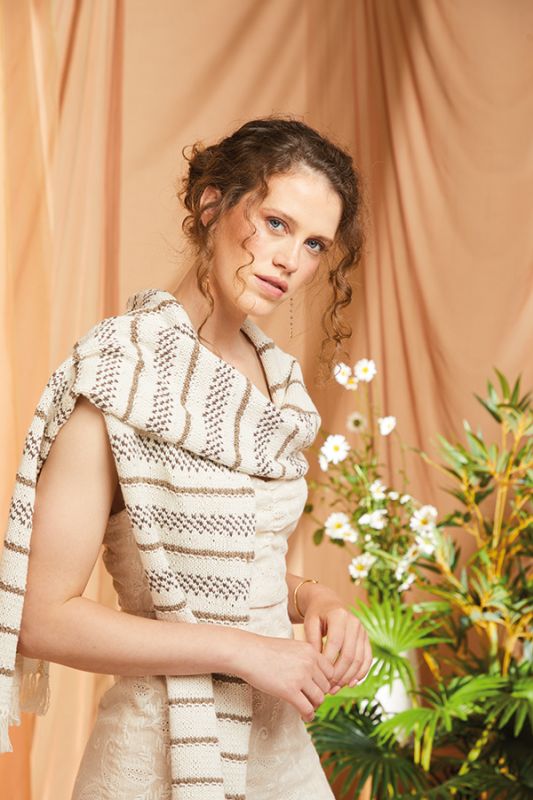 Anleitung Nr. 18751 Schal "Kalahari" aus Cotton Cashmere (Rowan)