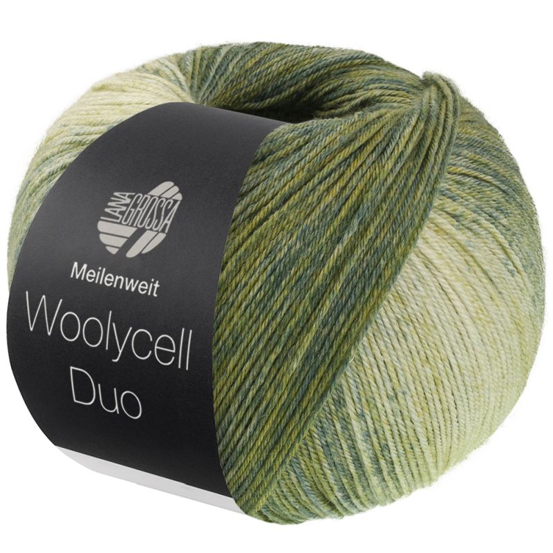 6008 Oliv-/Graugrün/Graubeige (Woolycell Duo)