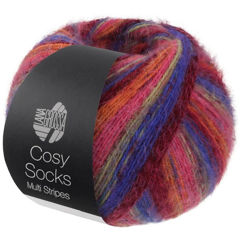 Cosy Socks Multi Stripes (Lana Grossa)