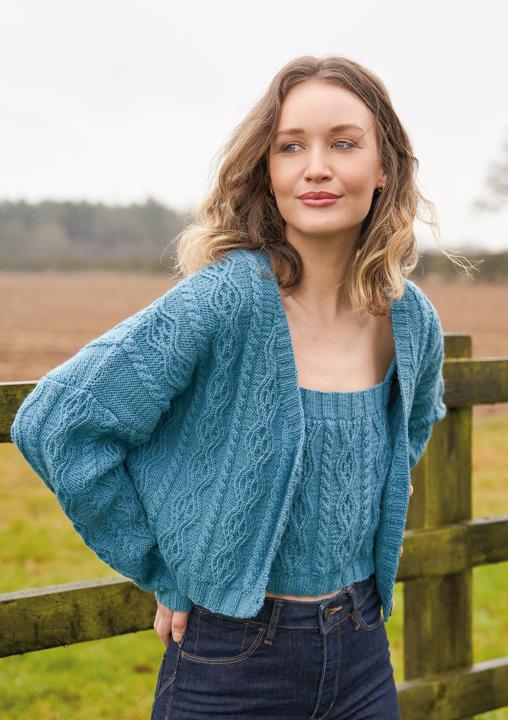 Anleitung Nr. R15841 Cardigan "Tammi" aus Alpaca Soft DK