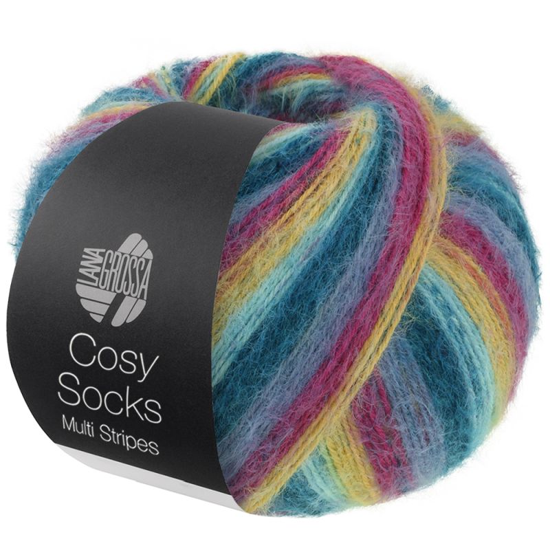 Cosy Socks Multi Stripes (Lana Grossa)