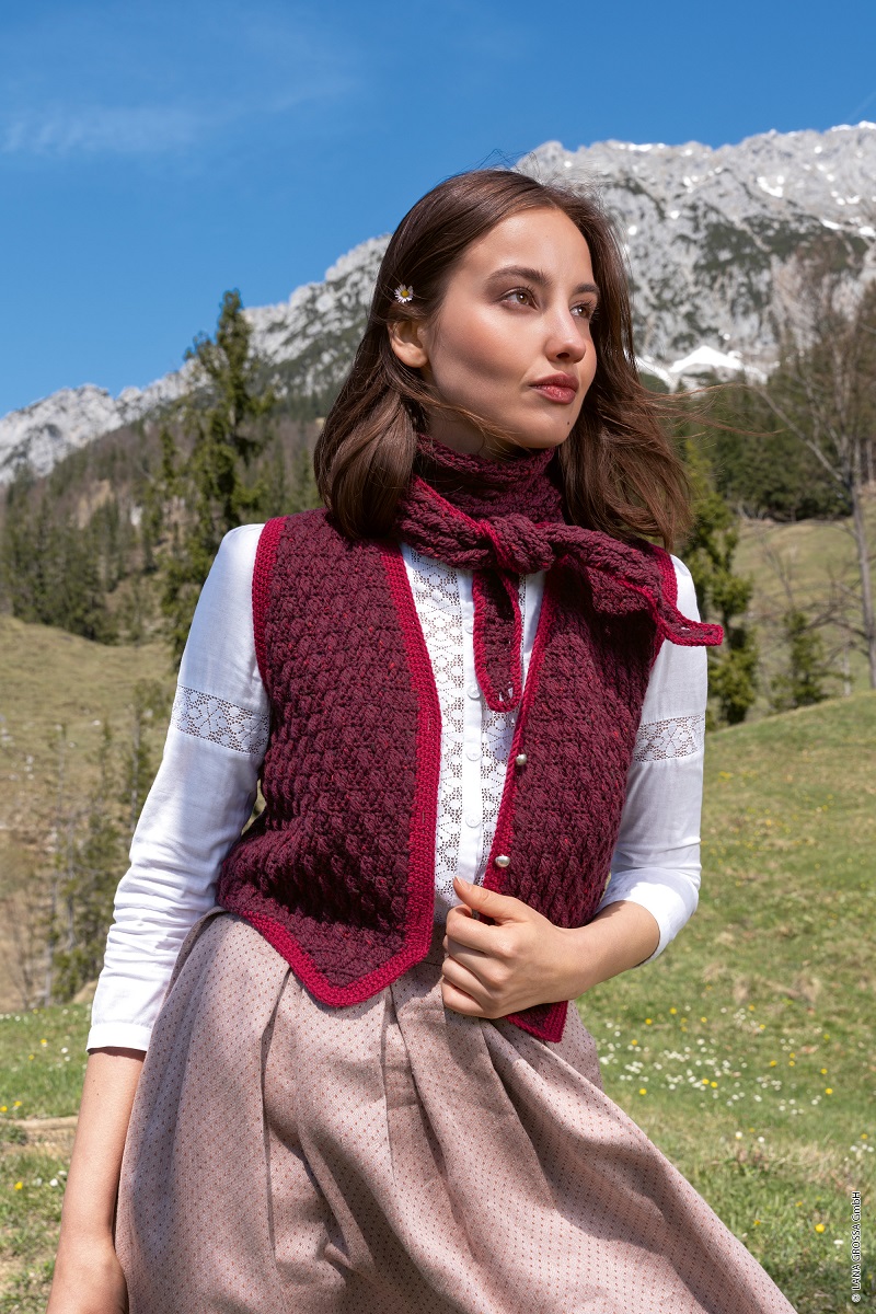 Anleitung Nr. 19768 Weste aus Landlust Soft Tweed 180 & Cool Wool