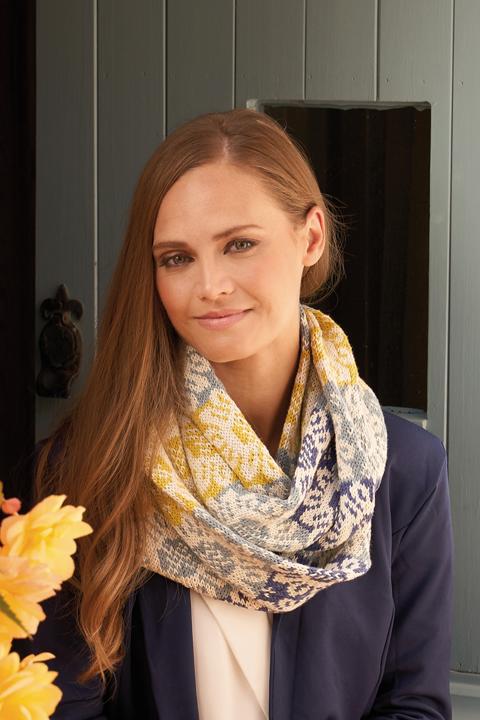 Anleitung Nr. R15375 Loopschal "Sunny Cowl" aus Summerlite DK