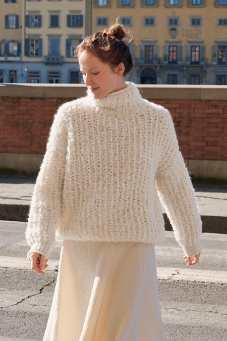 Anleitung Nr. 19062 Rollkragen-Pullover aus Orsetto & Alta Moda Alpaca