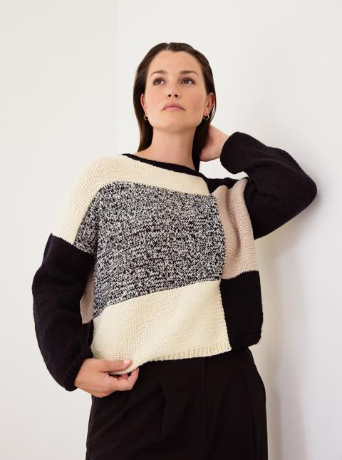 Anleitung Nr. 17718 Pullover aus Cool Wool & Ecopuno