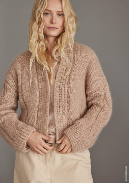 Anleitung Nr. 19215 Cardigan aus Mohair di Gio