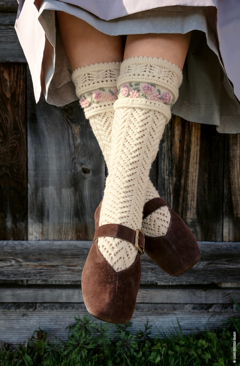 Anleitung Nr. 19784 Damenkniestrümpfe aus Meilenweit 50g Cashmere