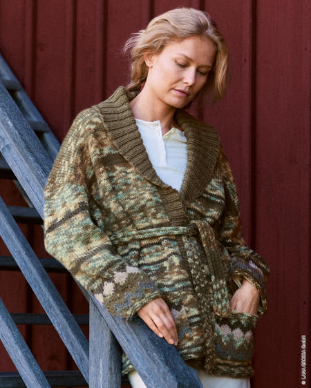 Anleitung Nr. 20064 Jacke mit Schalkragen aus Landlust Naturwolle