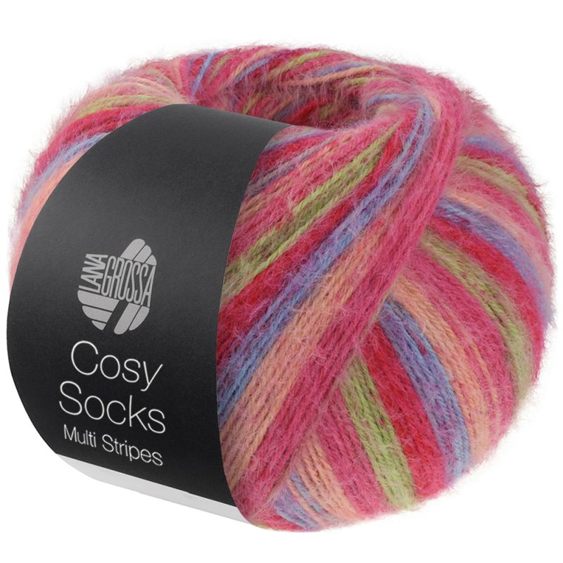 Cosy Socks Multi Stripes (Lana Grossa)