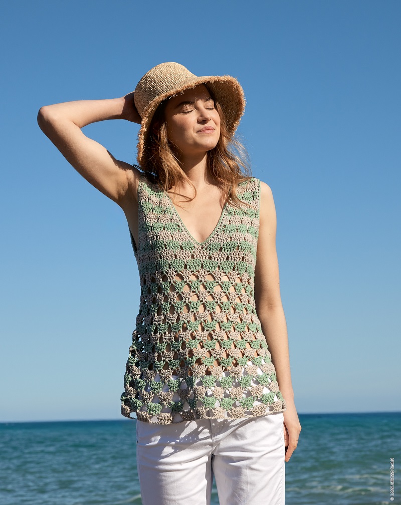 Anleitung Nr. 19565 Top aus Gioia (Lana Grossa)