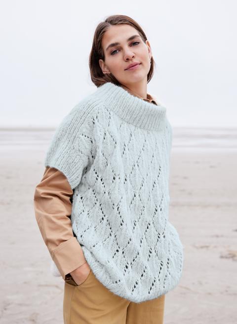 Anleitung Nr. 17666 Kurzarm-Pullover aus Alpaca Air