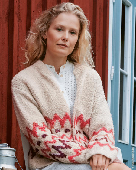 Anleitung Nr. 20059 Cardigan aus Orsettini & Natural Alpaca Pelo