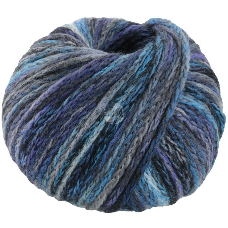 410 Grau/Minttürkis/Dunkelblau/Royal/Blauviolett (cool merino big color)