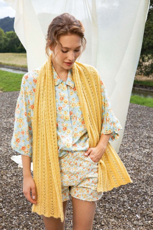 Anleitung Nr. 19290 Schal aus Liza (Lang Yarns)