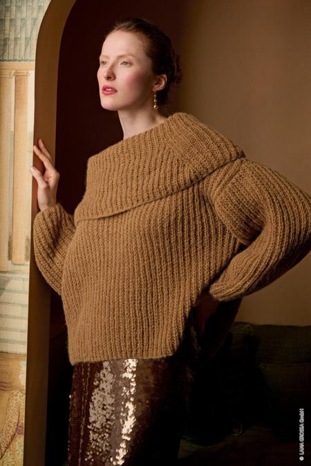 Anleitung Nr. 19072 Halbpatent-Pullover aus Nebbia