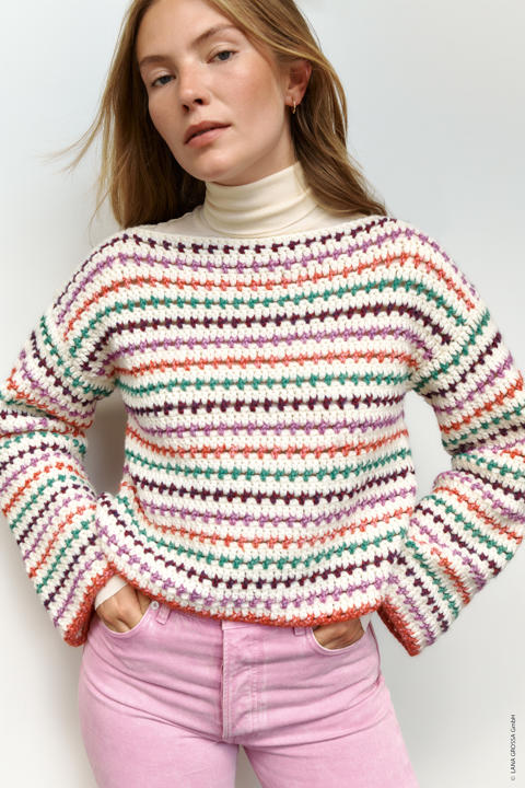 Anleitung Nr 17852 Pullover aus Cool Merino Big & Twinny