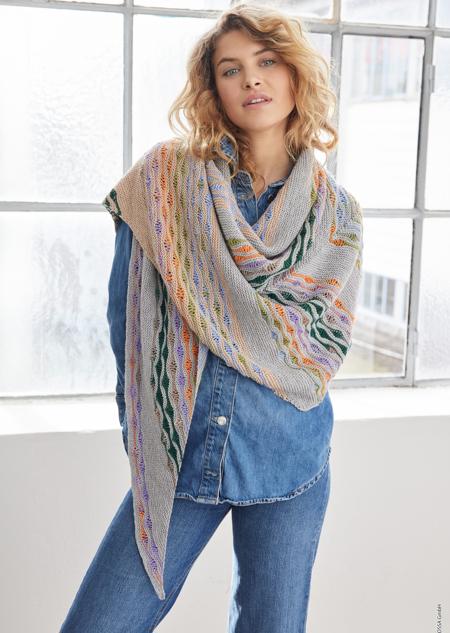 Anleitung Nr. 19313 Tuch Colorshift aus Cool Wool 4 Socks & Cool Wool 4 Socks print