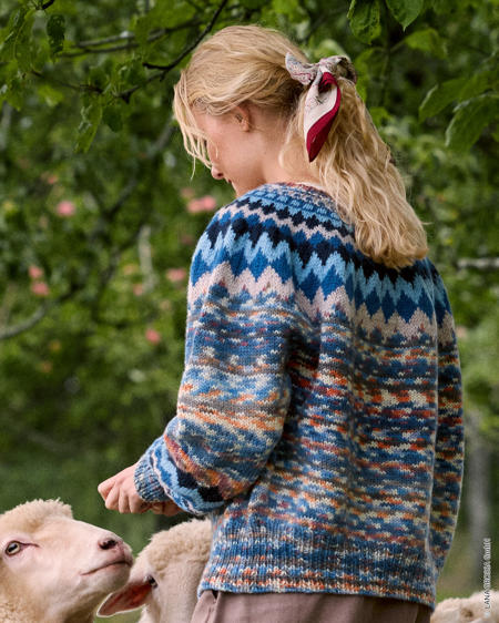 Anleitung Nr. 20065 Jacke mit Rundpasse aus Landlust Naturwolle