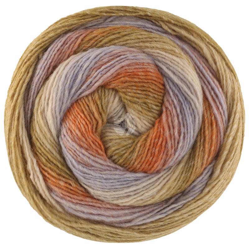 458 Blaugrau/Reh-/Orangebraun/Khakigrün/-beige/ Elfenbein/Graubeige (Gomitolo Versione)