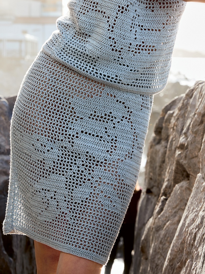 Anleitung Nr. 19568 Rock aus Solo Lino (Lana Grossa)