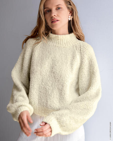 Anleitung Nr. 19879 Raglan-Pullover aus Orsettini & Glamour