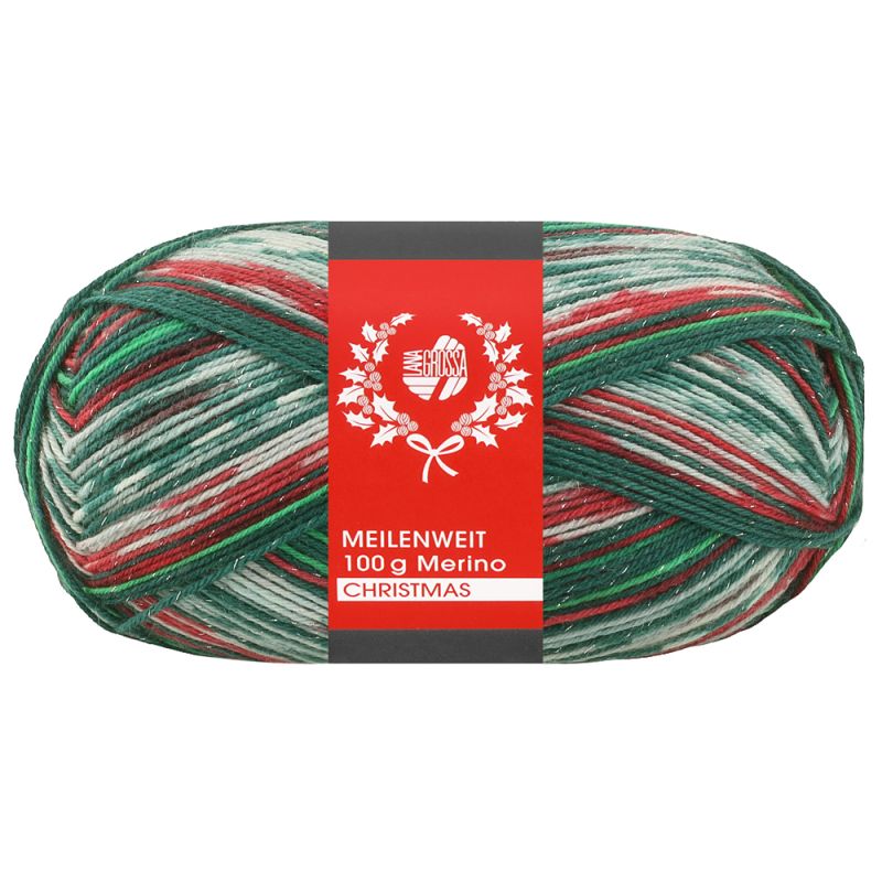 Meilenweit 100g Christmas Merino Extrafine (Lana Grossa Sockenwolle)