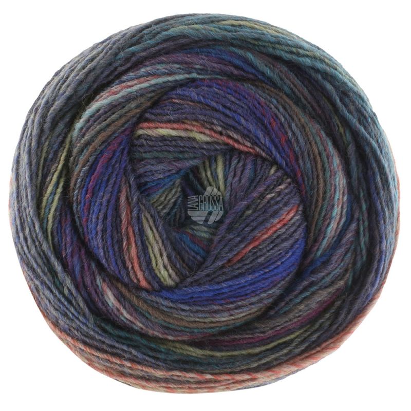 231 Dunkelgrau/Dunkel-/Graublau/Petrol/Rosenholz/Blauviolett/Graugrün (Gomitolo Intenso)