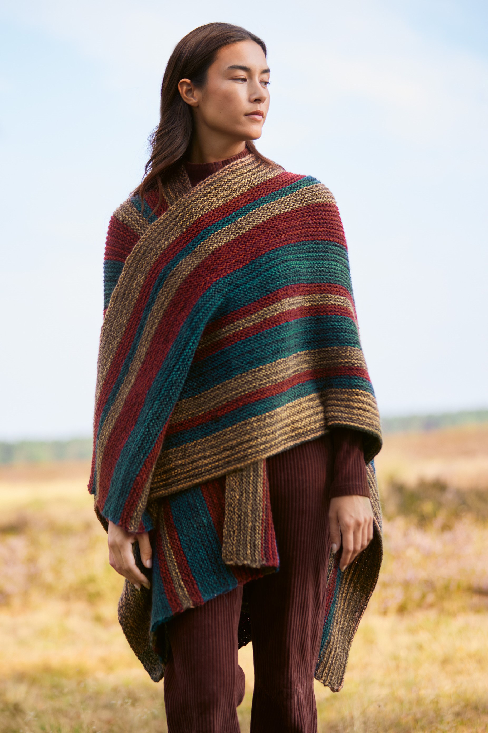 Anleitung Nr. 16013 Poncho aus Duetto Classico