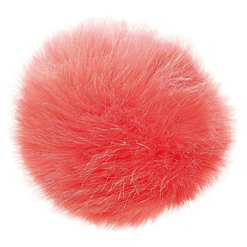 08 Koralle (Kunstfellbommel 10cm)