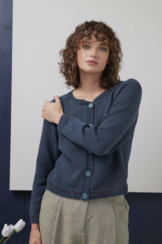 Anleitung Nr. 19421  Jacke "Esme" aus Duett & Lame Soft (Lang Yarns)