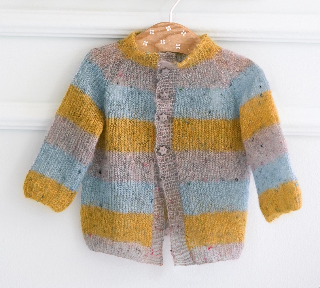 Anleitung Nr. 18219 Jacke aus Natural Superkid Tweed