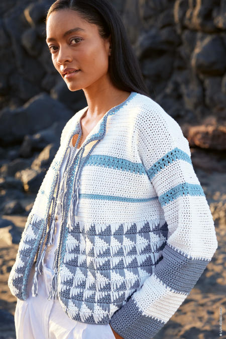 Anleitung Nr. 19486 Häkeljacke aus Tessera