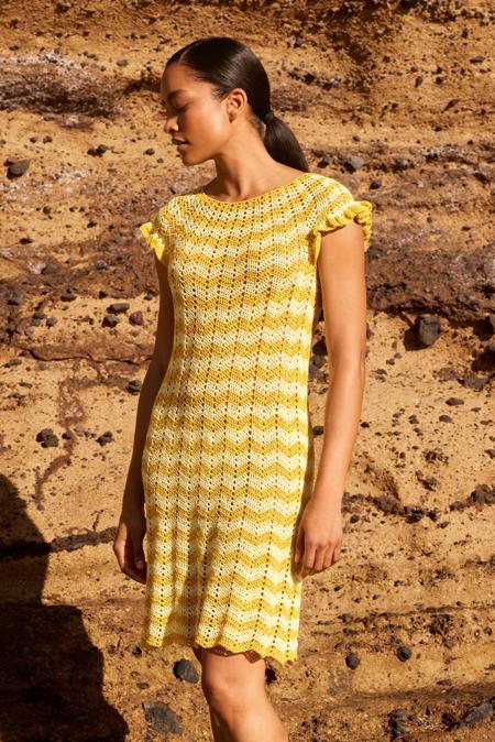 Anleitung Nr. 19454 Häkelkleid aus Filo Paillettes